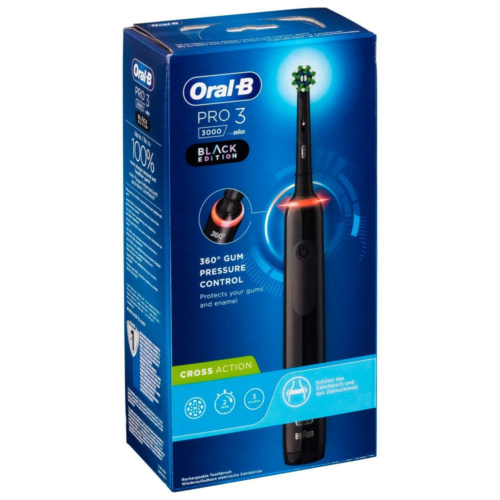 Oral-B PRO 3 3000 Cross Action Black edition elektrický kartáček