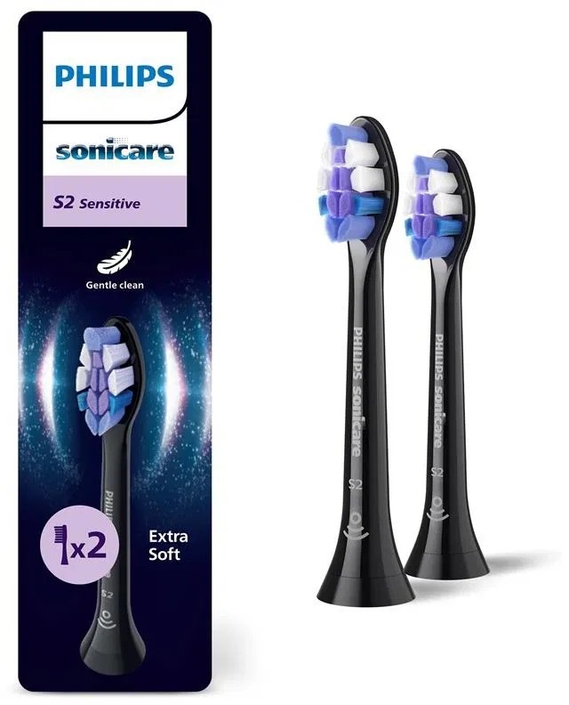 Philips Sonicare Sensitive Standard HX6052/88 náhradní hlavice 2 ks černé koupíte na Top-dent.cz