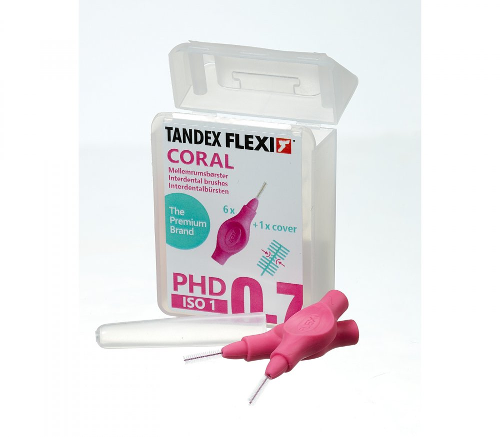 Tandex Flexi mezizubní kartáčky 0,7mm (růžové), 6ks