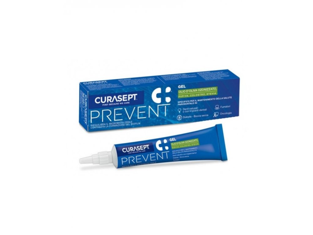 Curasept Prevent zubní gel s obsahem PVP-VA, 30ml