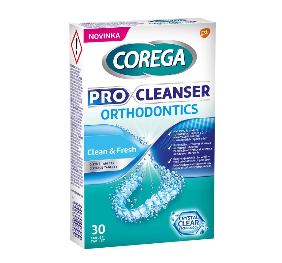 Corega Pro Cleanser Orthodontics čist.tablety 30ks