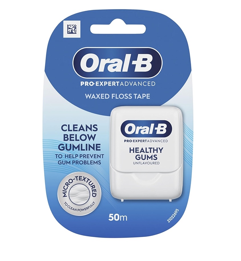 Oral-B Pro-Expert Healthy Gums zubní voskovaná páska (bez příchuti), 50m