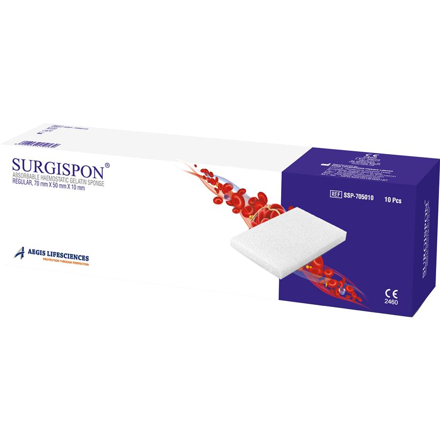 Surgispon Standard 70x50x10mm, 10ks