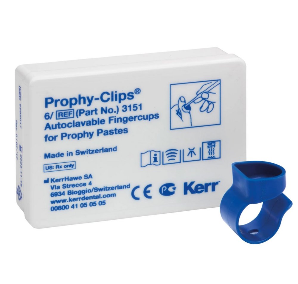 KERR Prophy-Clips autoklávovatelné prstýnky, 6ks