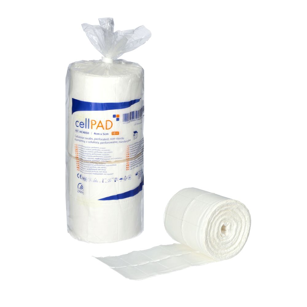 Zarys buničité nesterilní čtverečky s perforací (40x50 mm), 2x500ks