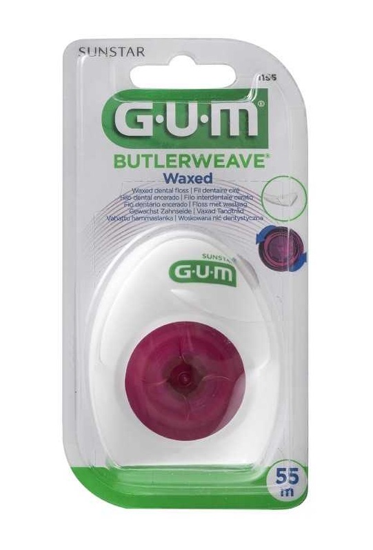 GUM Butlerweave voskovaná dentální nit, 55m