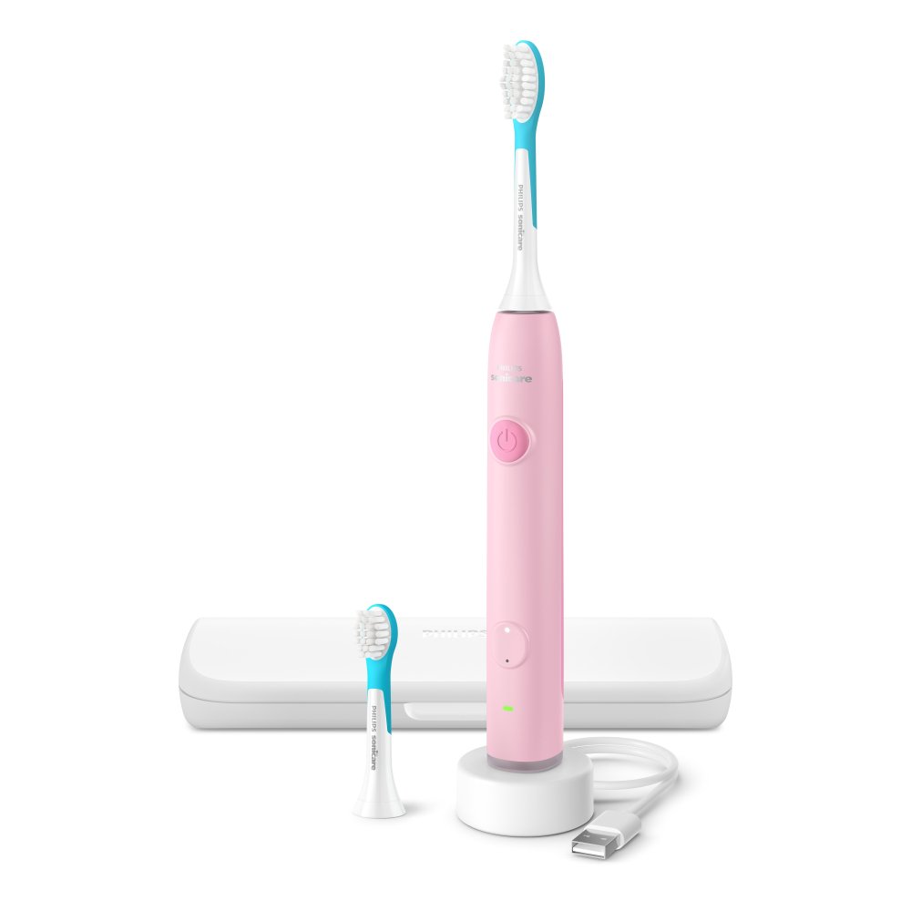 Philips Sonicare For Kids Smart HX6600/41 (růžový) + pouzdro
