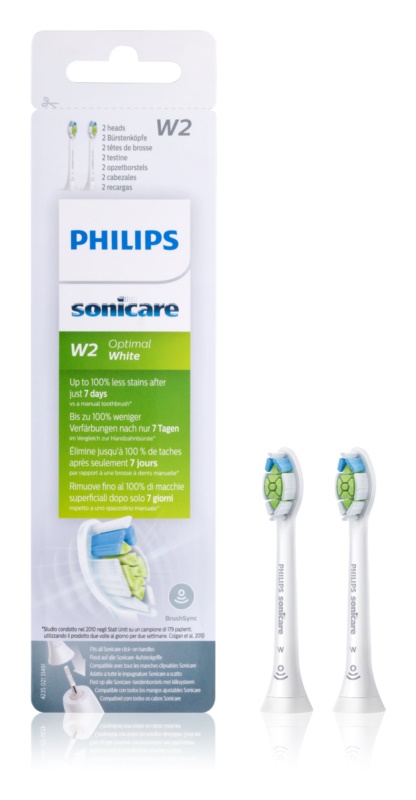 Philips Sonicare W2c Optimal White Standard HX6062/10, 2ks