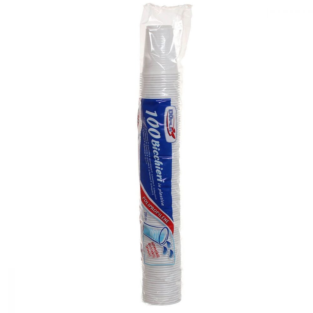 Levně Dopla plastové kelímky (transparentní) 200ml, 100ks