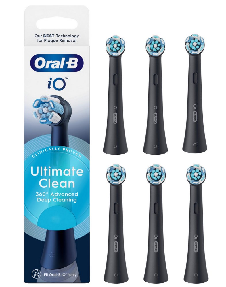 Oral-B iO Ultimate Clean náhradní hlavice Black, 6ks
