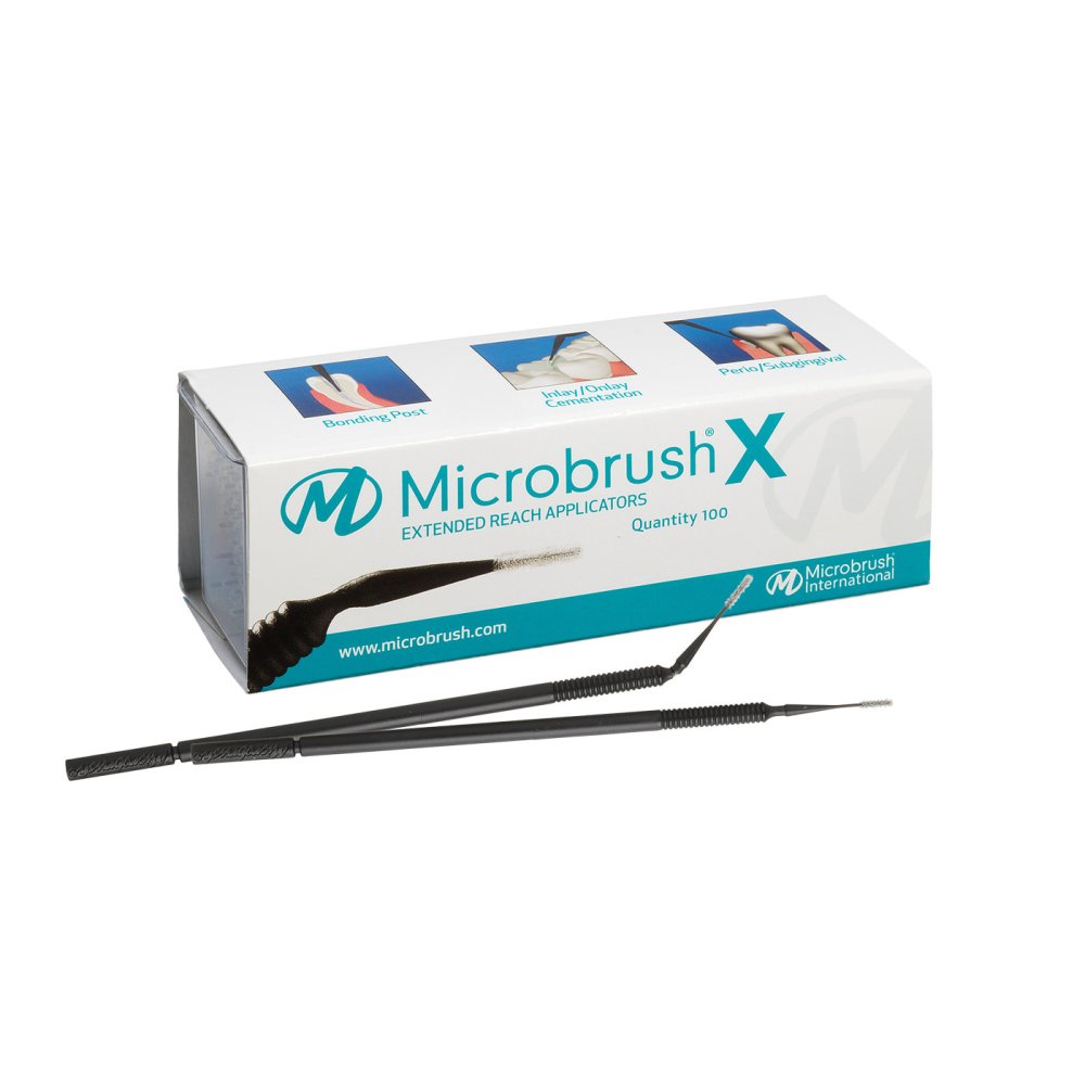 Levně Microbrush® X refill micro aplikátory (černé), 100ks