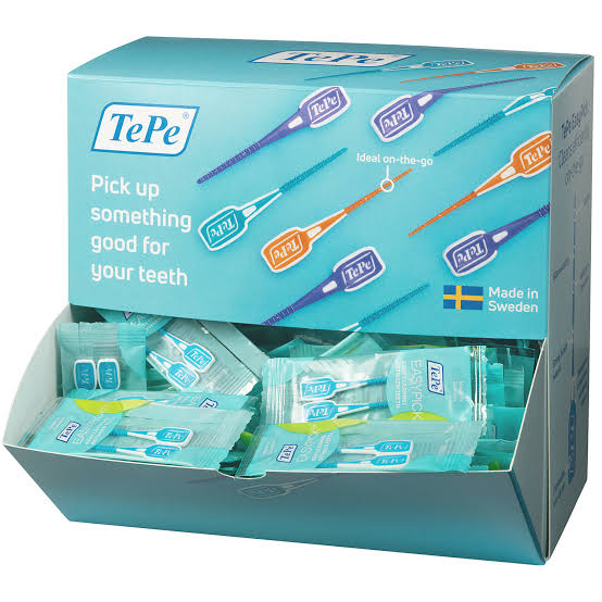 TEPE EasyPick dentální párátka M/L (modrá) BOX, 200ks