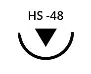 Sterilní chirurgické jehly HS-48, 48 ks