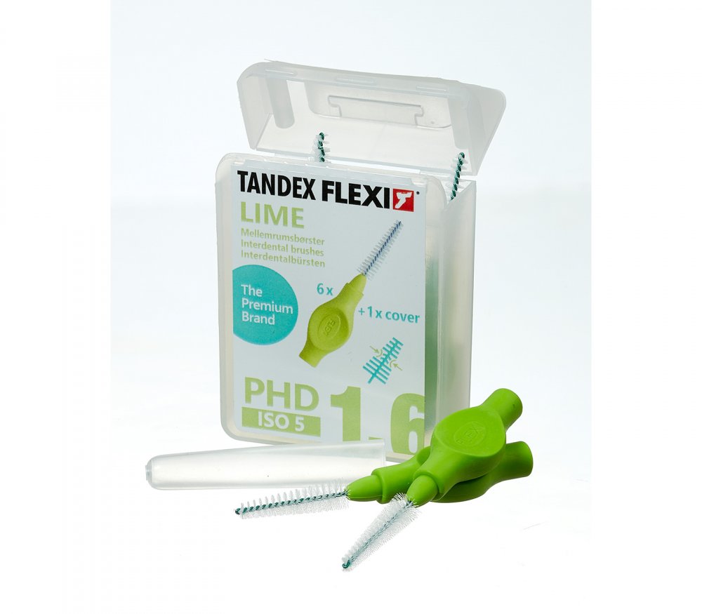 Tandex Flexi mezizubní kartáčky kónické 1,6mm (zelené), 6ks