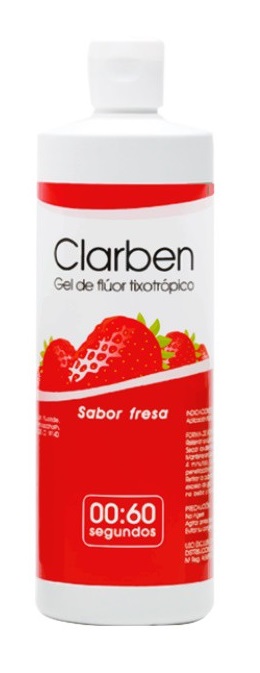 Levně Clarben fluoridační gel (jahoda), 500ml