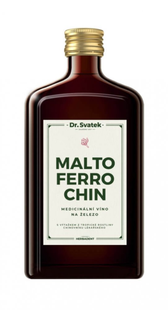 Dr.Svatek MALTOFERROCHIN Medicinální víno 500ml koupíte na Top-dent.cz
