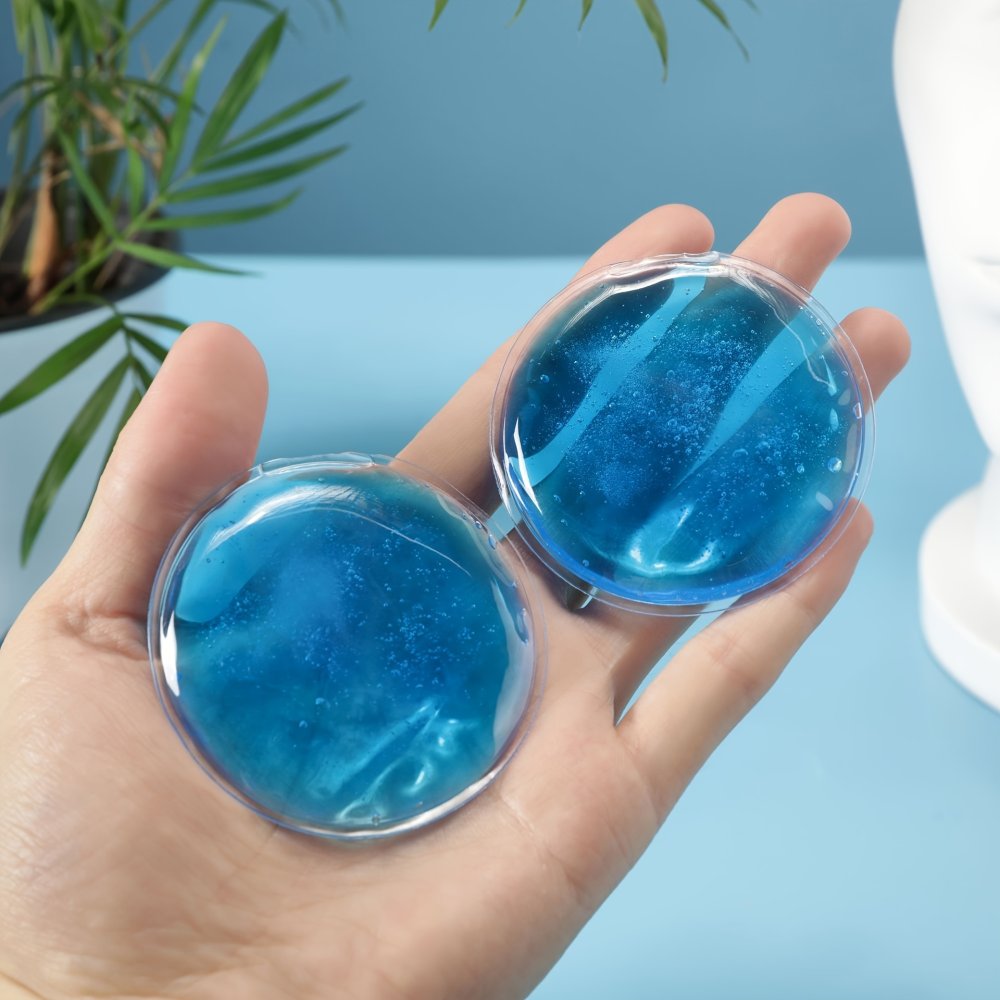 Chladivé/hřejivé polštářky kulaté, 2 ks (modré)