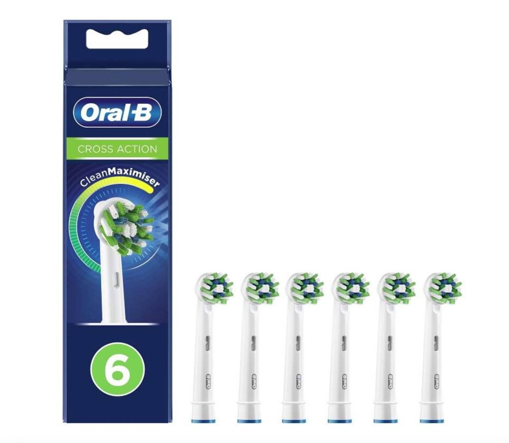 Oral-B Cross Action CleanMaximiser náhradní kartáčky, 6ks