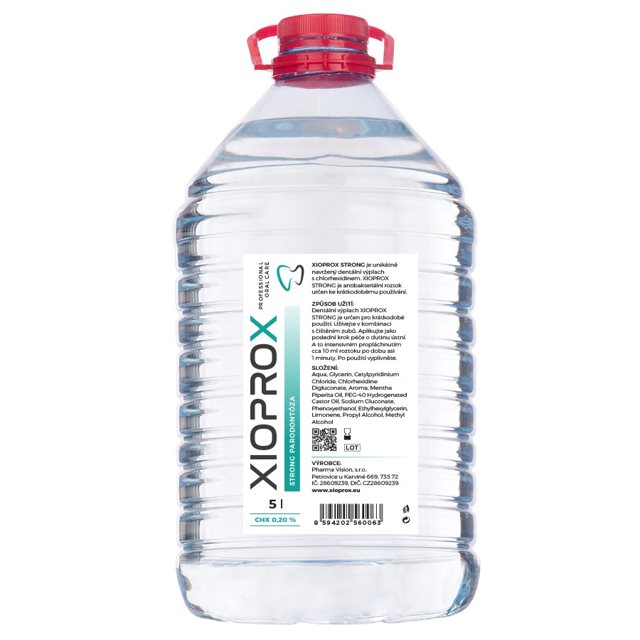 Levně Xioprox Strong ústní výplach s CHX 0,2%, 5L