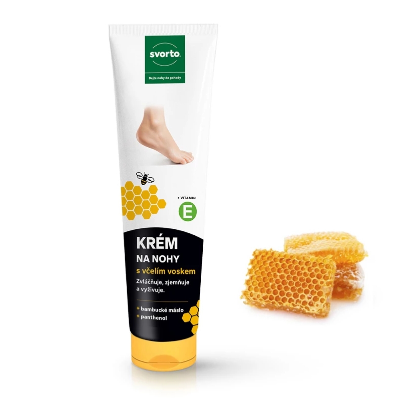 svorto 304 Krém na nohy se včelím voskem 100ml