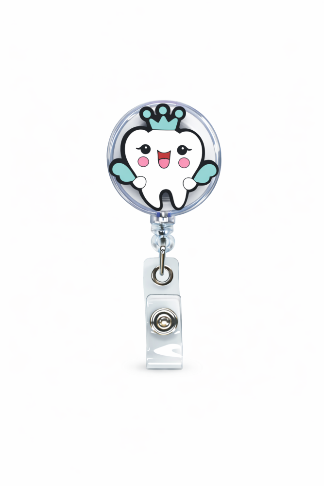 Levně Navíjecí klip pro visačku, 1 ks (vzory dental) Zub princezna