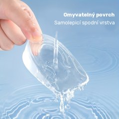 Gélové podpätníky 1 cm (transparent), 2 ks