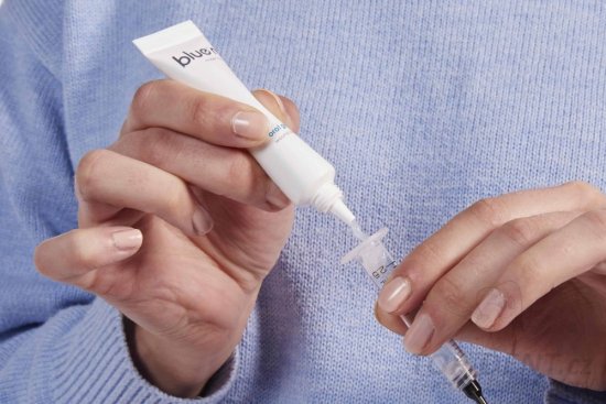 Blue-m stříkačky pro aplikaci gelu, 3ks