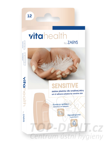Sada náplastí pro citlivou pokožku VitaHealth SENSITIVE (12 ks)