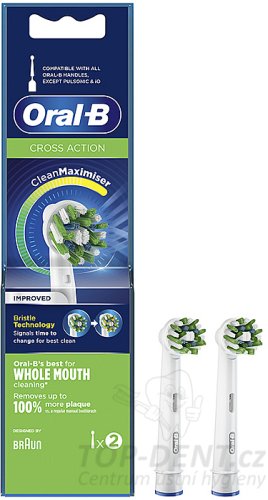 Oral-B Cross Action CleanMaximiser EB 50RB-2 náhradní kartáčky, 2ks