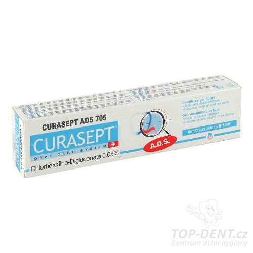 Curasept ADS 705 gelová zubní pasta (0,05% CHX), 75ml