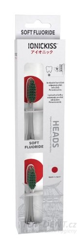 IONICKISS SOFT FLUORIDE výměnná hlavice s fluoridem, zelená (měkká), 2 kusy
