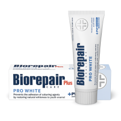 BioRepair Plus Pro White + PVP bieliaca zubná pasta, 75ml
