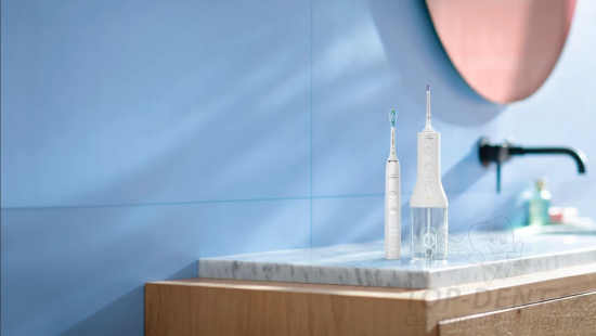 Philips Sonicare 9000 DiamondClean White + Power Flosser White HX3886/41