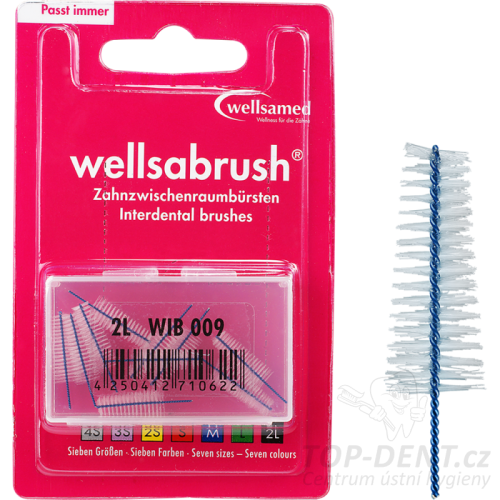 Wellsabrush 2L mezizubní kartáčky 1,3mm, 10ks