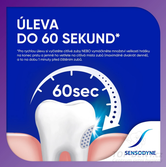 Sensodyne RAPID WHITENING zubní pasta, 75ml