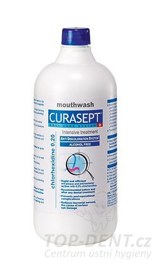Curasept ADS 220 ústní voda (0,20% CHX) + pumpička, 900ml