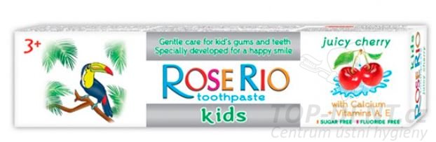 ROSE RIO dětská zubní pasta šťavnatá třešeň, 50ml