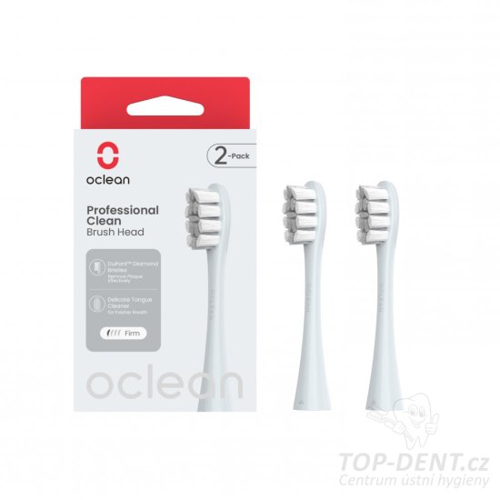 Oclean náhradní hlavice Professional Clean Pro Digital, 2 ks (stříbrné)