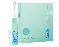 SEYSSO KIDS Dinosaur Coral sonický zubní kartáček od 3 let (modrý)