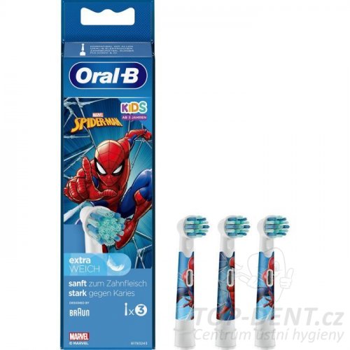 Oral-B Stages Power Kids EB10-3 náhradní hlavice Spiderman, 3ks