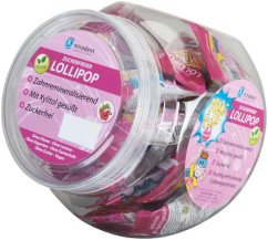 Miradent XyliPop lízátko s příchutí jahod, 25ks