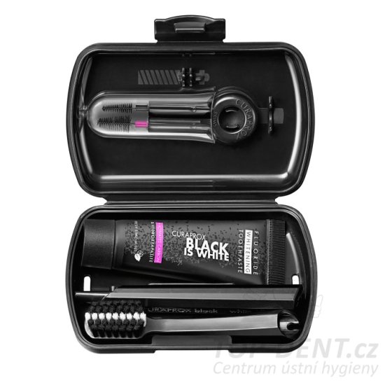Curaprox Black is White Travel set (černý)