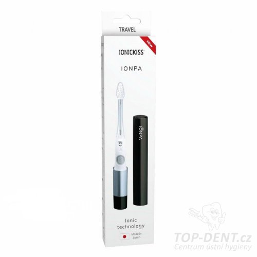 IONICKISS IONPA TRAVEL sonický bateriový zubní kartáček (černý)