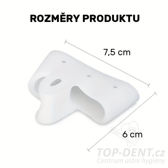 Gelový oddělovač palce navlékací, 2 ks (bílý)