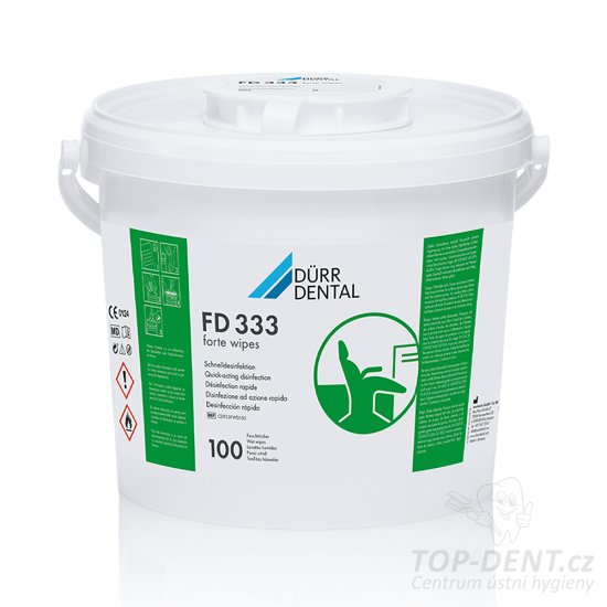 DÜRR FD 333 forte dezinfekční ubrousky (30x20cm), 100ks + box