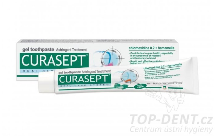 CURASEPT ADS Adstringent zubní pasta s CHX 0,20%, 75ml