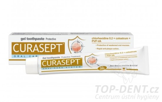 CURASEPT ADS Protective zubní pasta s CHX 0,20% + Colostrum, 75ml