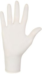 MERCATOR Dermagel Coated latexové vyšetřovací rukavice M (7-8), bílé, 100ks