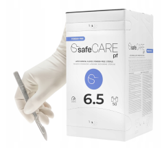 Zarys safeCARE operačné sterilné rukavice latexové veľ. 6,5 (bez púdru), 50ks