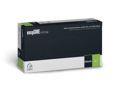 Zarys easyCARE nitrilové rukavice L (8-9) černé, 100ks